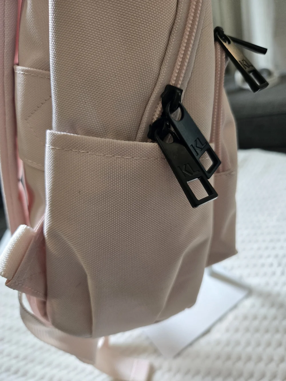NWT Karl Lagerfeld Pink Cat Graphic Mini Backpack